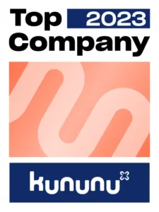 Top Company 2023 von Kununu Siegel